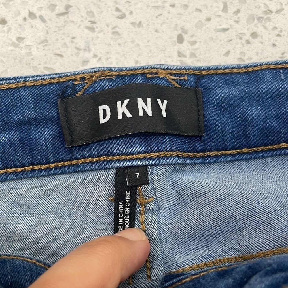 DKNY girls Distressed Blue Jeans and Skirt Set size 6&7 - Picture 7 of 8
